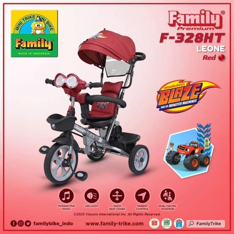 SEPEDA FAMILY F329HT/F328H DAPAT DIPUTAR 360⁰/BAN KARET