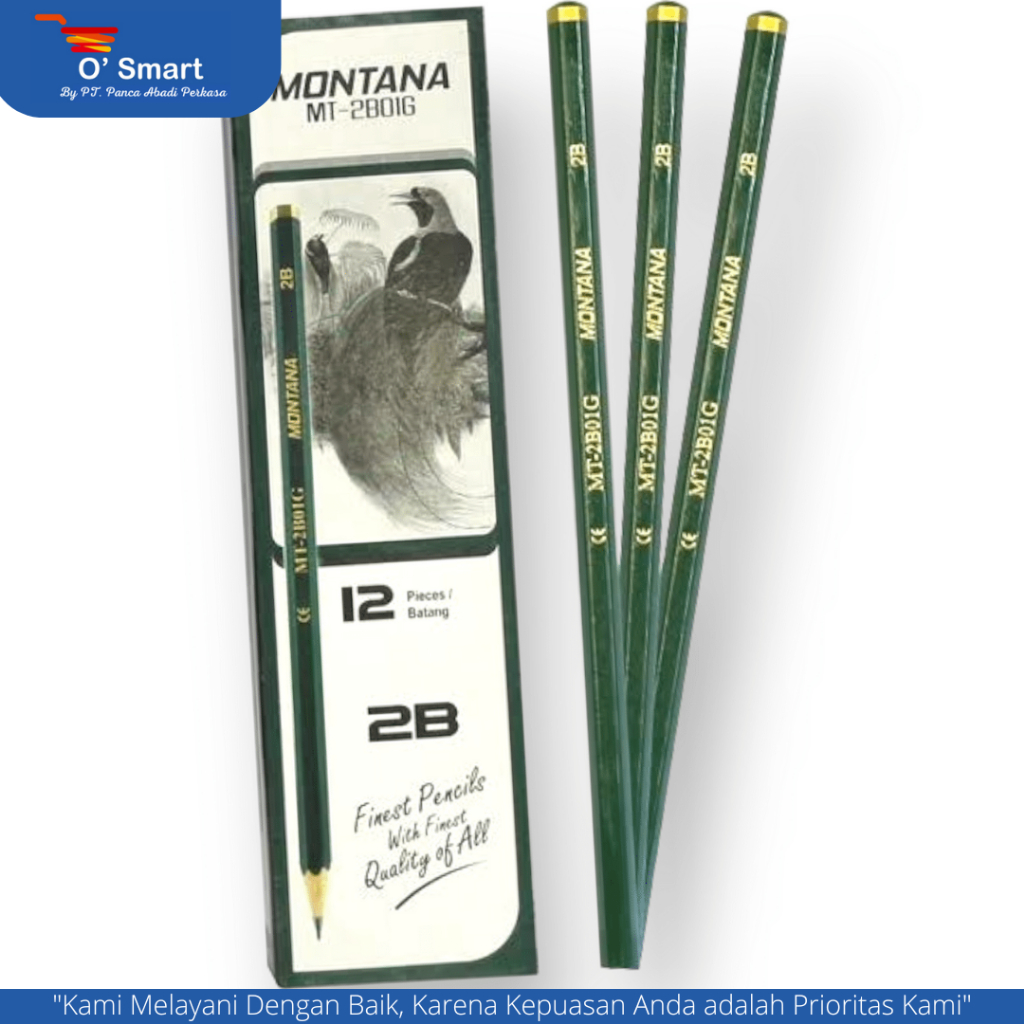 

MONTANA Pensil 2B MT-2B01 (12 Pcs/Kotak)
