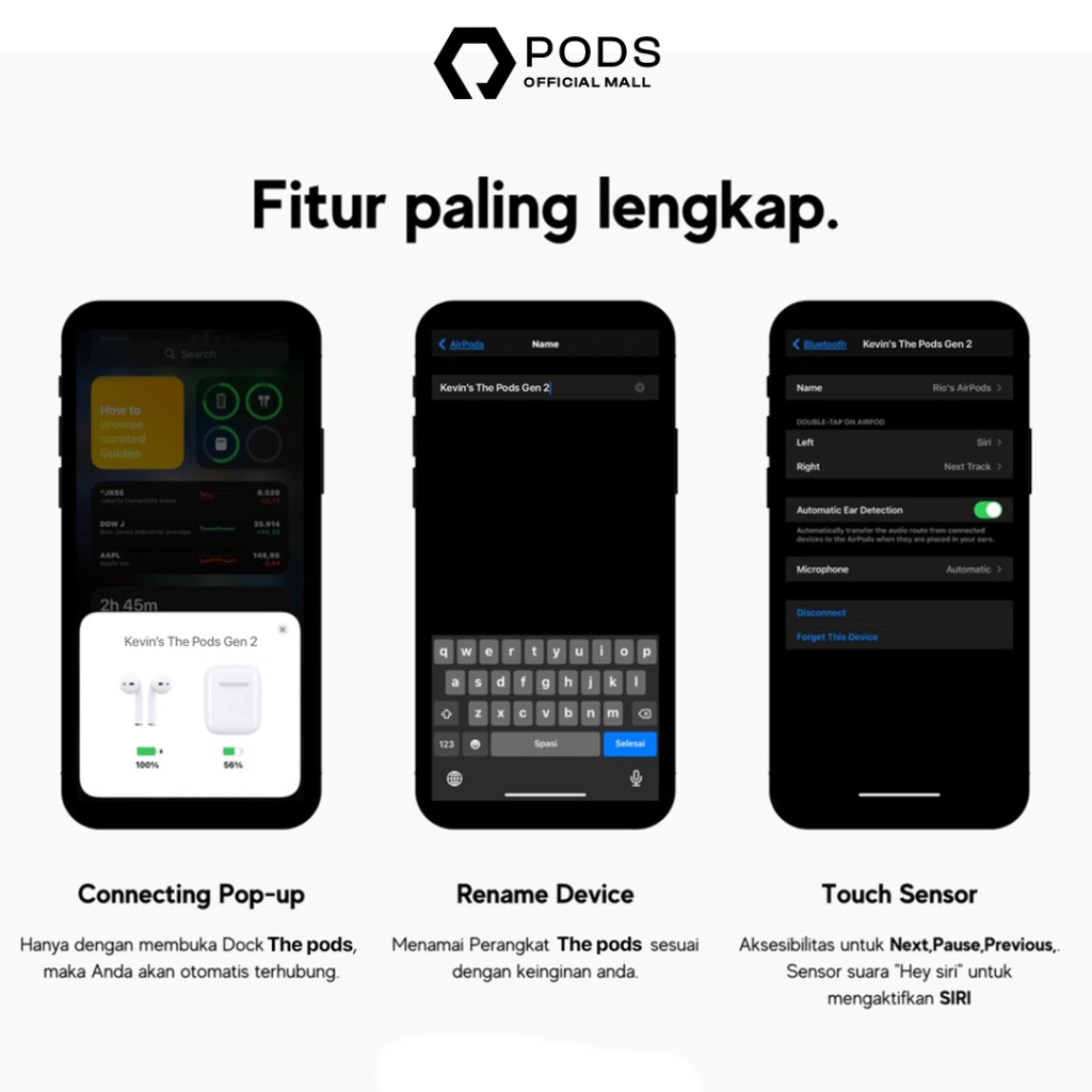 The Pods Gen 2 2023 Wireless Charging✅Case Final Upgrade ( IMEI &amp; Serial Number Detectable) By_Pods_Indonesiaaa