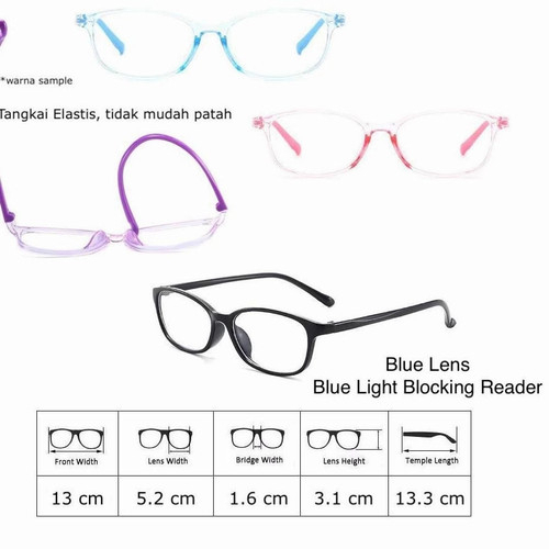 kacamata anak blue light blocking reder kacamata anak fashion perlengkapan perjalanan bayi anak unisex