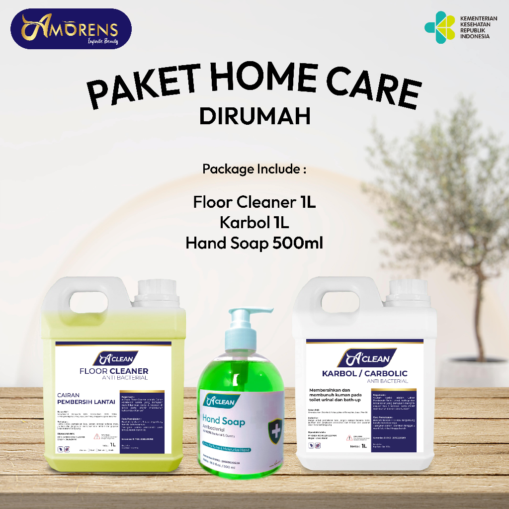 [PROMO BUNDLE] PAKET HOME CARE / PAKET KEBERSIHAN RUMAH / FLOOR CLEAN KARBOL HAND SOAP