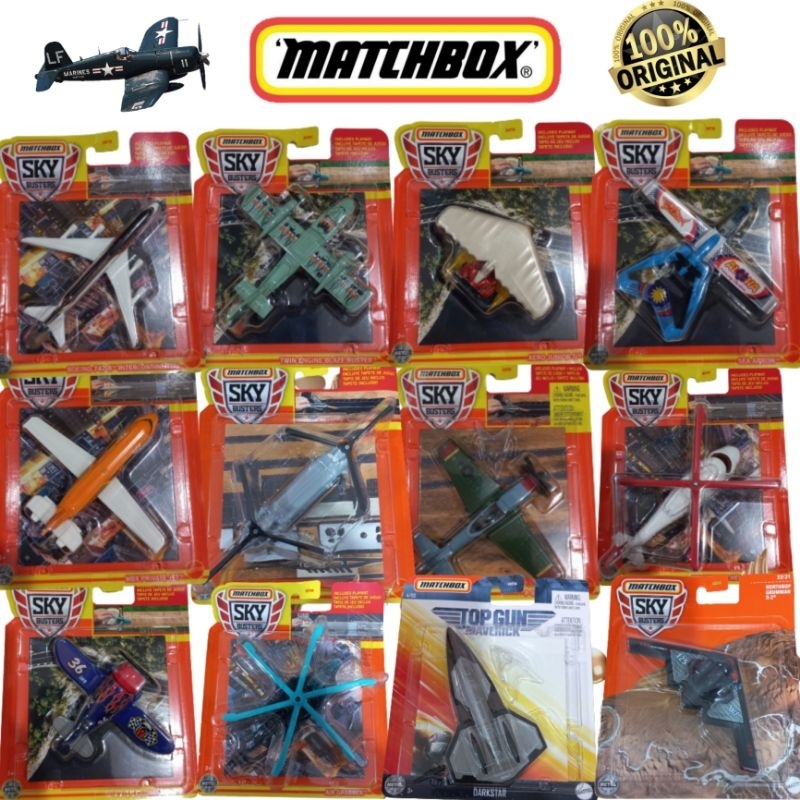 Matchbox Sky Busters - Mainan Pesawat Diecast Matchbox