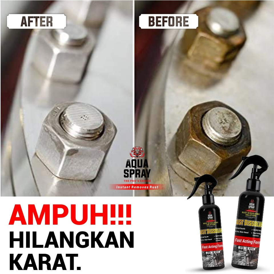 Aqua Spray - Rust Dissolver Cairan Anti Karat