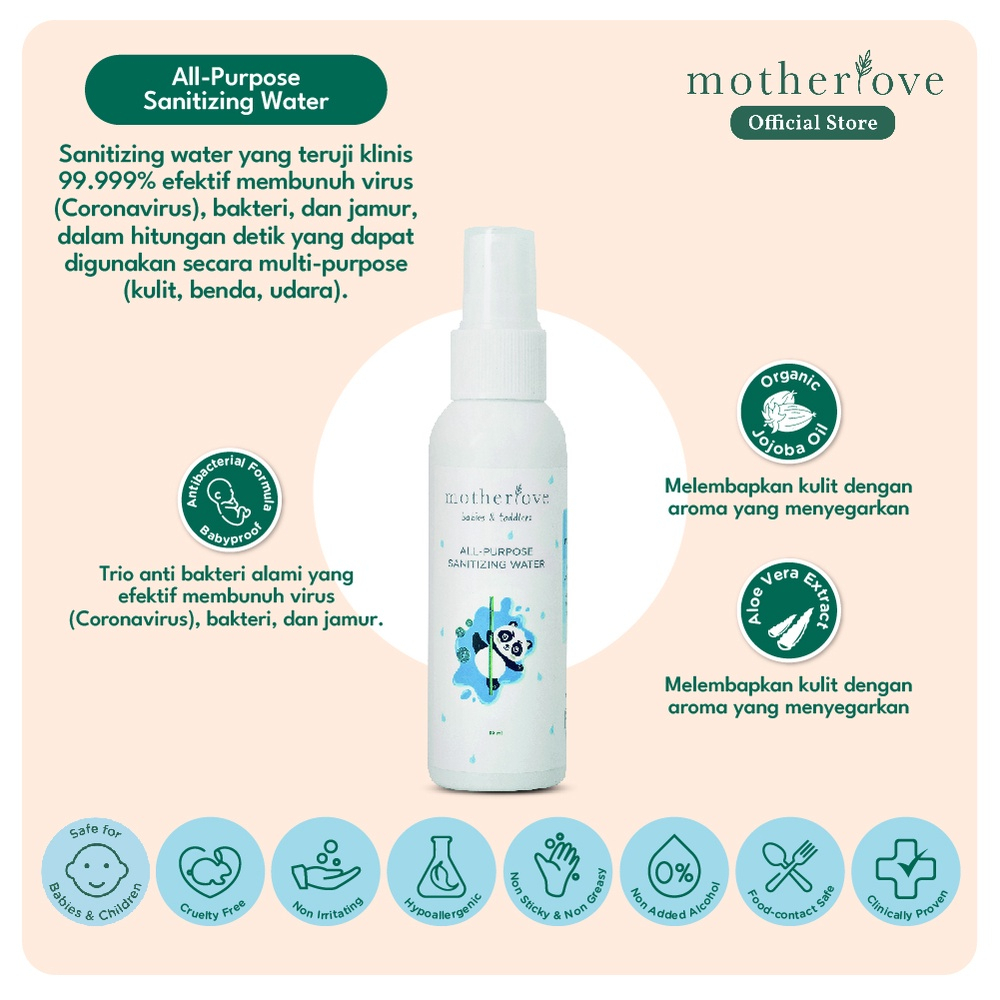 Sanitizer Motherlove Purpose Sanitizing 60 ml