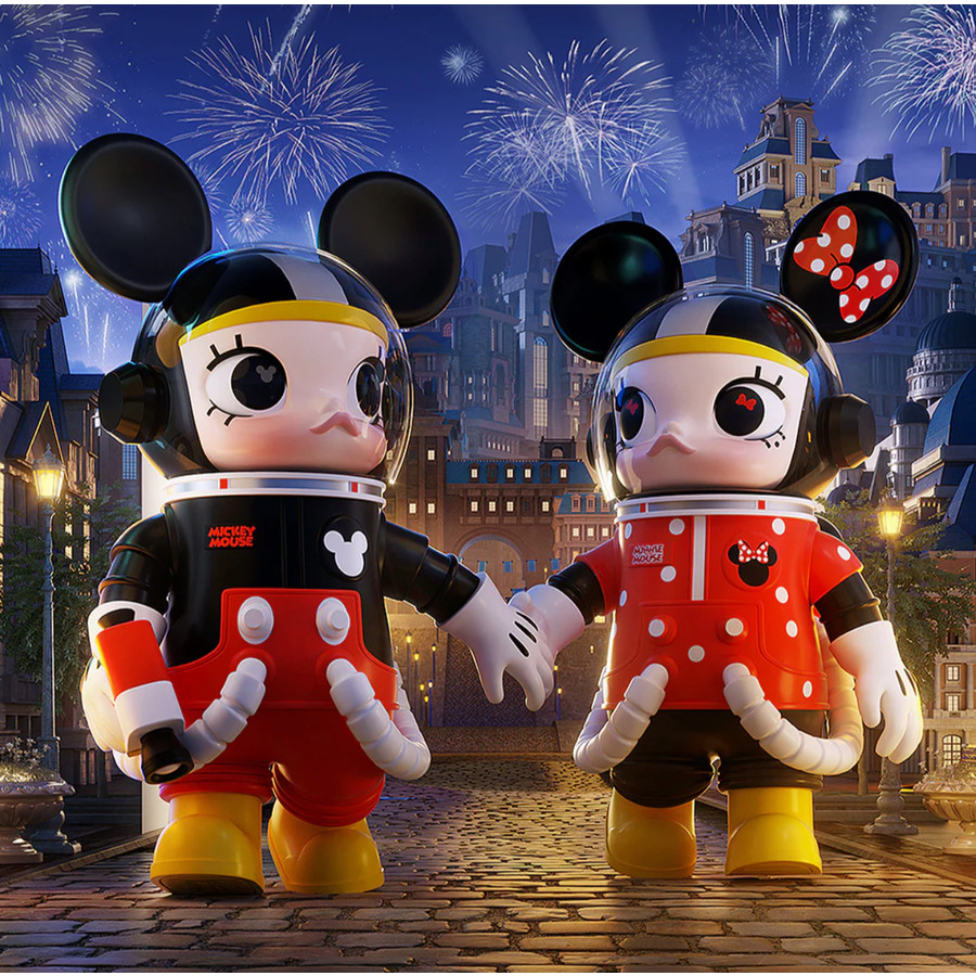 Bundle Pop Mart Mega Collection 400% Space Molly Mickey and Minnie