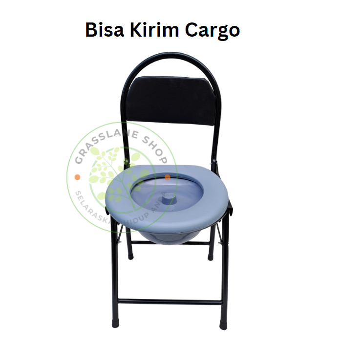 Kursi BAB untuk Manula Commode Chair Lipat Ekonomis Sederhana Cargo