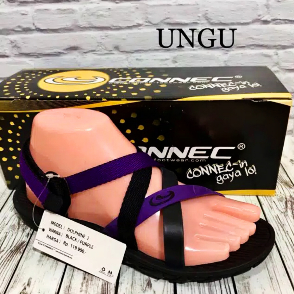 PROMO SANDAL WANITA KEKINIAN CONNEC DOLPHINE 2 100% BARU