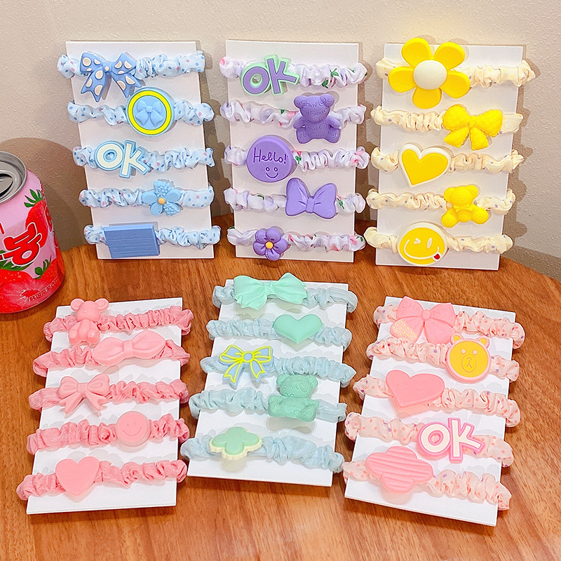 (ISI 3-12 PCS) Ikat Rambut Scrunchie Disneyy / Aksesories Korea Kunciran Anak Perempuan Korean Style Kuncir Rambut Srunchie Babycinnamon