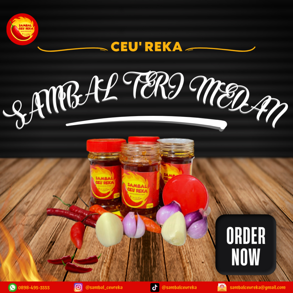 

Sambal Ceu Reka Varian Teri Medan Premium