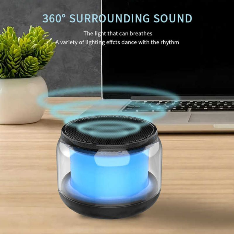 Speaker Mini Bluetooth Lampu Disco Bass Charge Aux Input S300