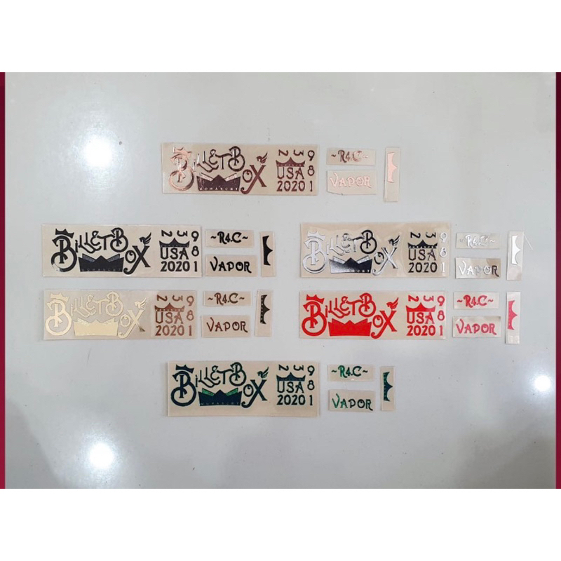 

STICKER BILLET BOX