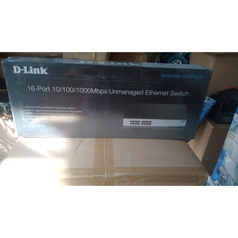 SWITCH HUB DLINK 16 PORT GIGABITE 100/1000MBPS