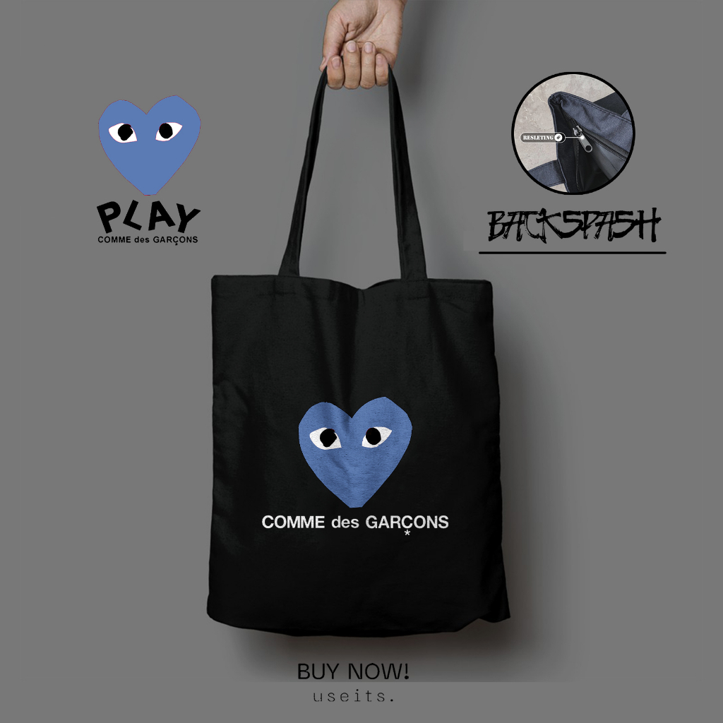 Totebag Tas CDG Comme Des Garcons Pria Wanita - CDG