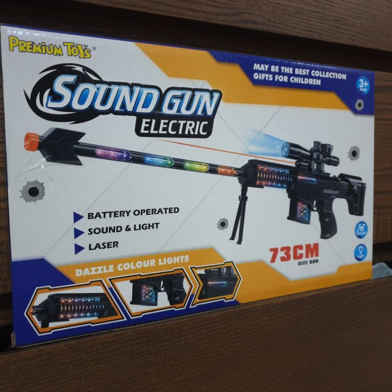 Mainan Anak SOUND GUN ELECTRIC Mainan Temak Laser