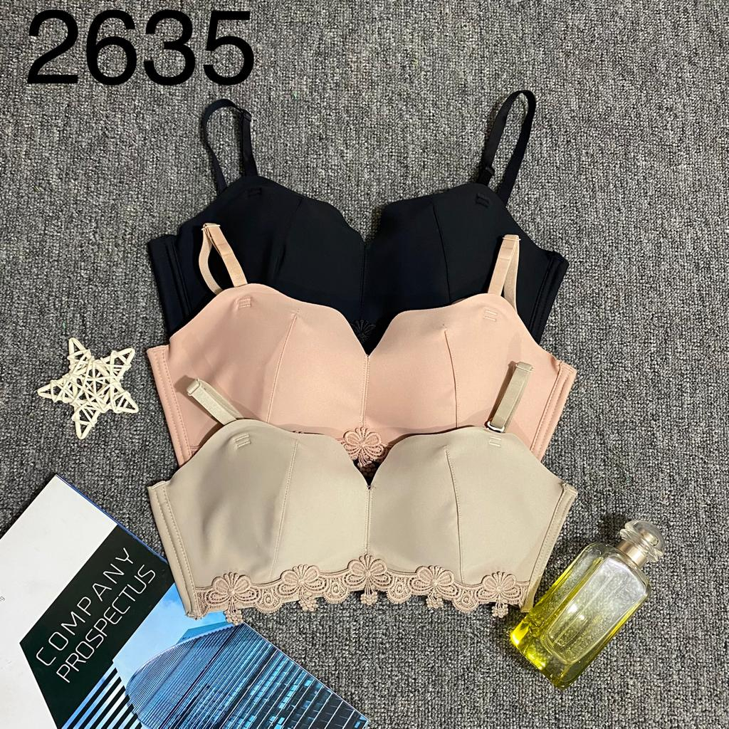 Pakaian dalam wanita bra wanita import 2635 busa tipis, tidak ada kawat kain lembut Menyusui Nursing Bra Tanpa Kawat / Maternity Bra / Bra Ibu  Sport Bra BH Wanita Motif Bunga Bra GYM Fitness Bra Senam Zumba Yoga Import BH