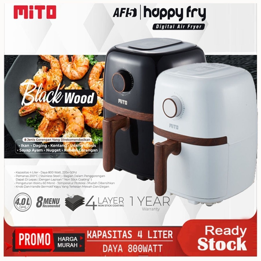 MITO AF5 Digital Air Fryer 4 Liter Happy Fry