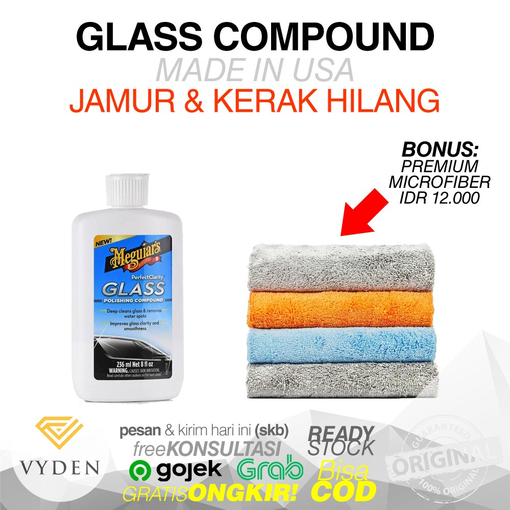 MEGUIARS PERFECT CLARITY Glass Compound Pembersih Jamur Kerak Kaca