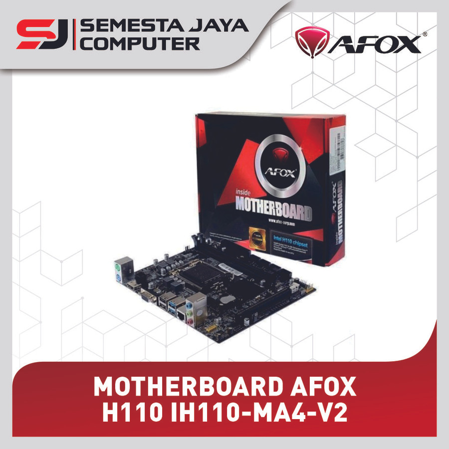 MOTHERBOARD AFOX H110 (IH110-MA4-V2) DDR4 Intel LGA 1151 USB 3