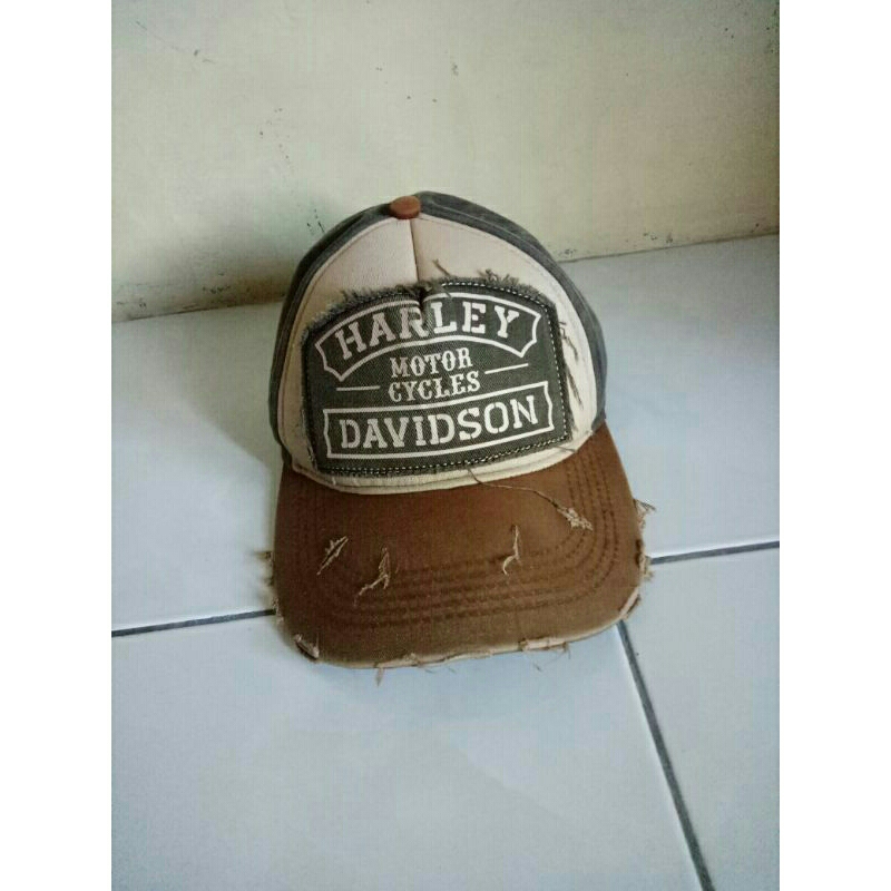 Topi pria / topi harley davidson / topi harley davidson second / topi harley davidson original impor