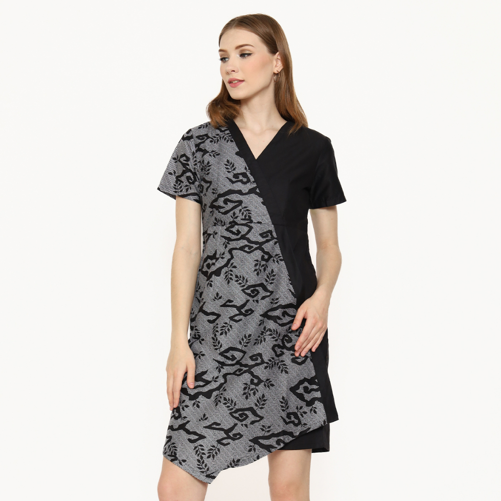 My Aksa Batik Wanita Dress Furing Fairy Filbert Florence