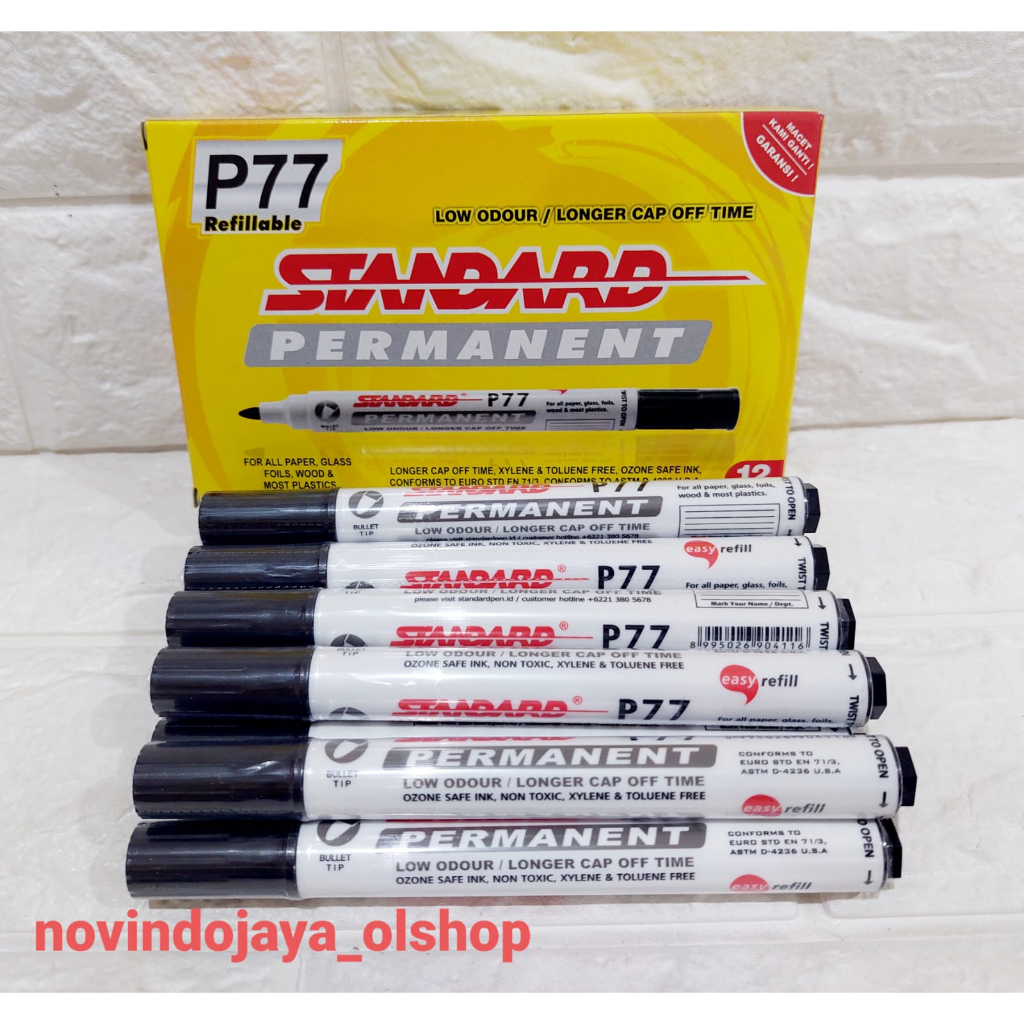 

SPIDOL STANDART PERMANEN P77 HITAM TERMURAH