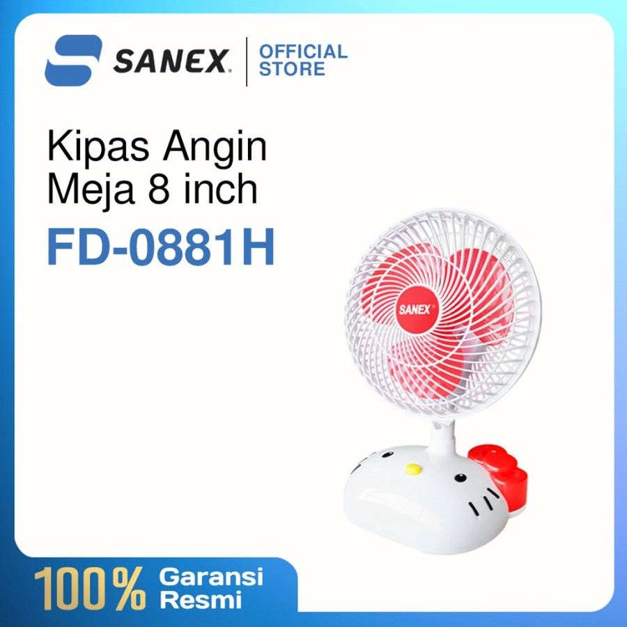 KIPAS ANGIN MEJA SANEX 8 INCH KARAKTER / DESK FAN FD-0881 H / FD-0882 D KARAKTER