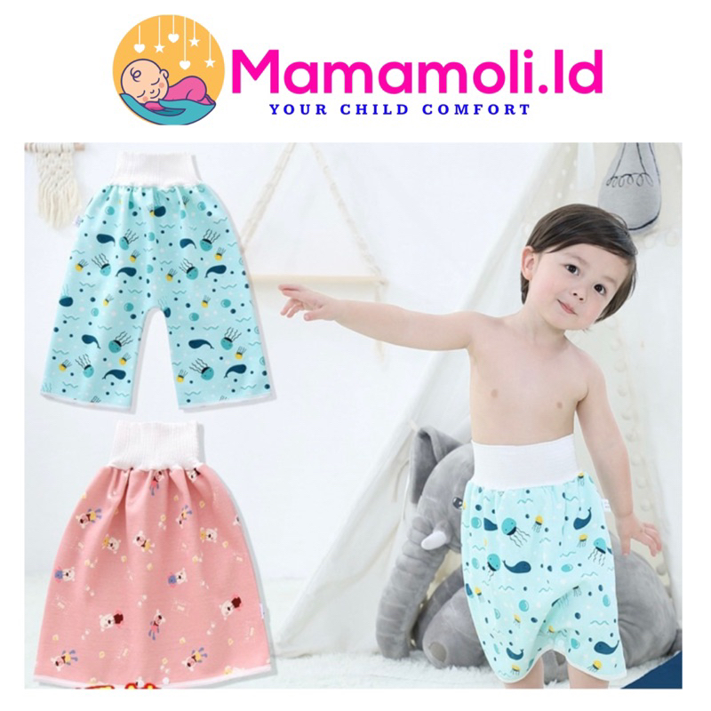 Celana Rok Ompol Ngompol Anak Bayi/ Celana Perlak Pipis Anak Waterproof/ Rok Clodi Anti Ngompol