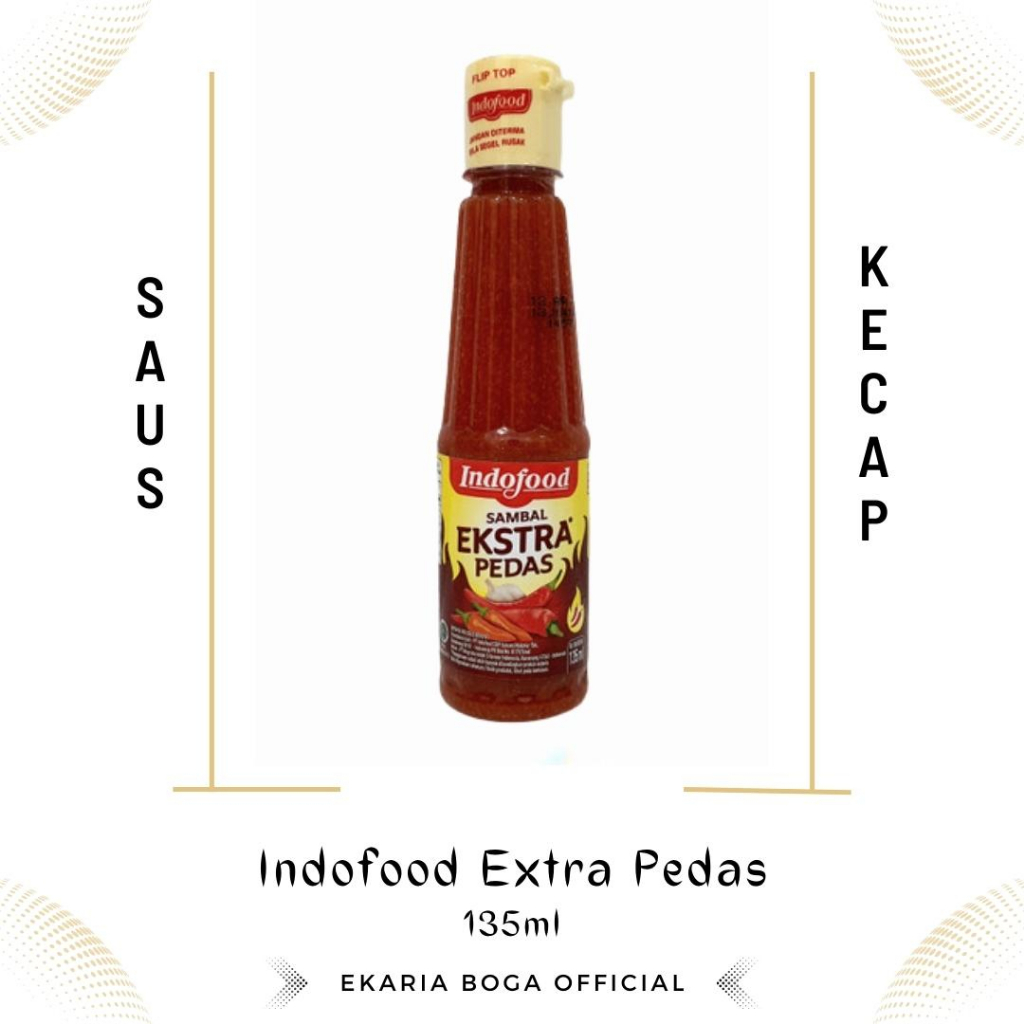 

SAUS | SAOS SAMBAL | INDOFOOD | INDOFOOD EXTRA PEDAS 135ML