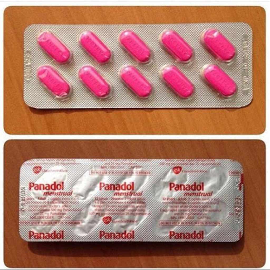 Panadol menstrual 1 papan isi 10 haid mens datang bulan