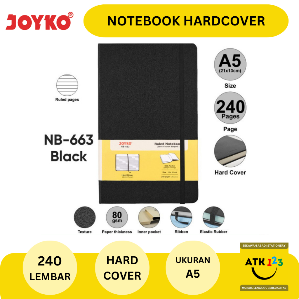 Notebook / Buku Catatan / Diary / Agenda Joyko NB-663 Hardcover