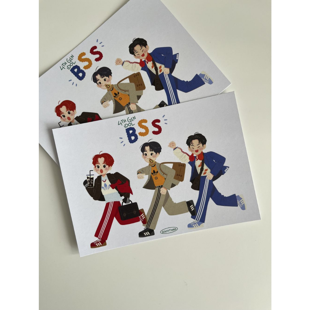 

SULKYTIGER Seventeen Artprint / Greeting Card / Kartu Dekorasi KPOP