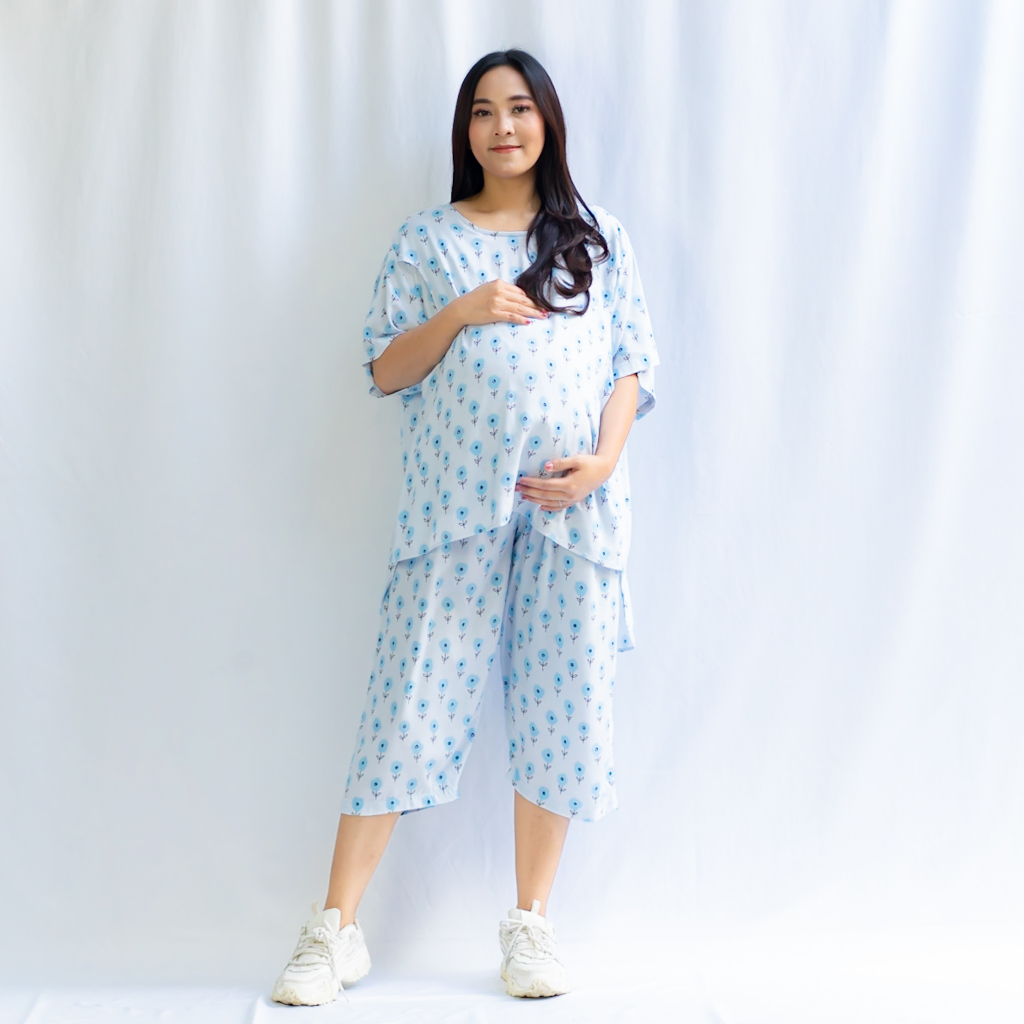 Bajuboo Luna - One set Busui &amp; Bumil Friendly Rayon