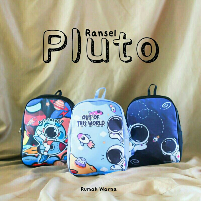 Tas Ransel Anak Pluto Rumah warna