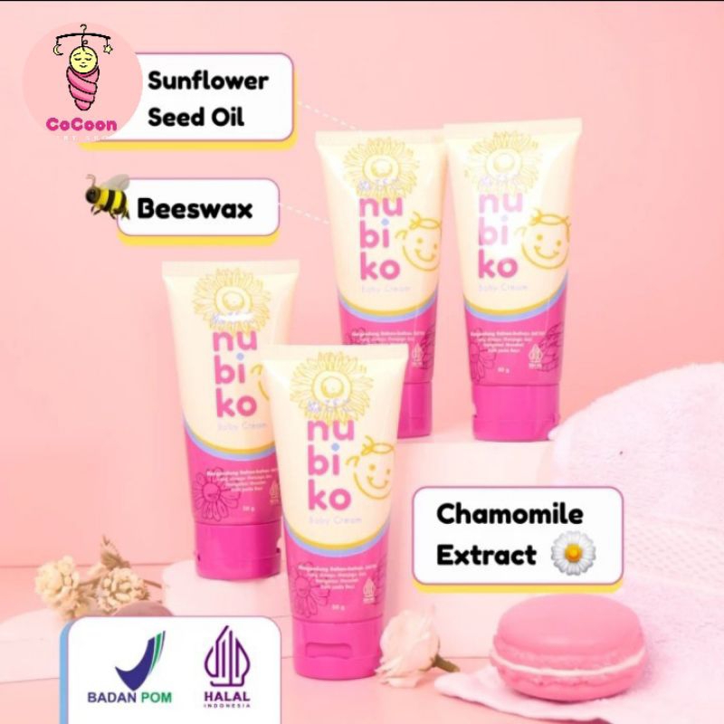 Krim Penghilang Bekas Luka / Ruam Bayi Nubiko Baby Cream 50 gr
