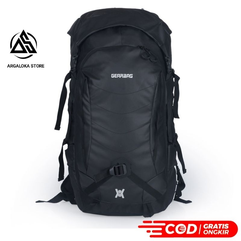 ARGL Tas Ransel Keril Gunung Pria Anti Air Kapasitas 50 Liter Tas Carrier Punggung Cowok Besar Backpack Outdoor