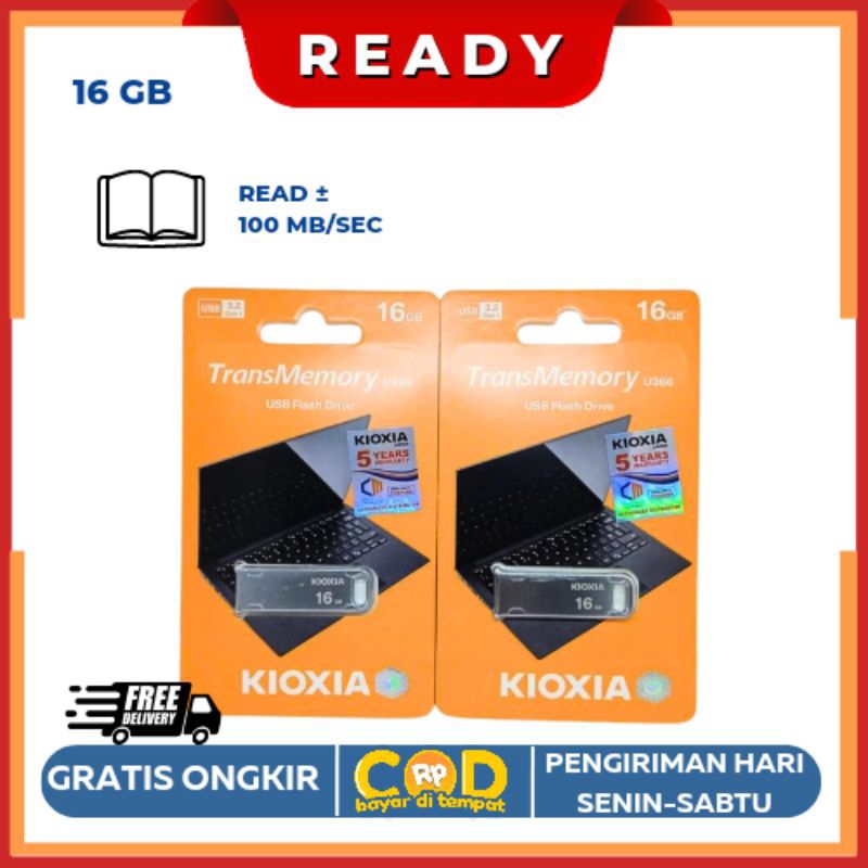 Flashdisk Kioxia 16GB 100% Original Garansi Resmi 5 Tahun