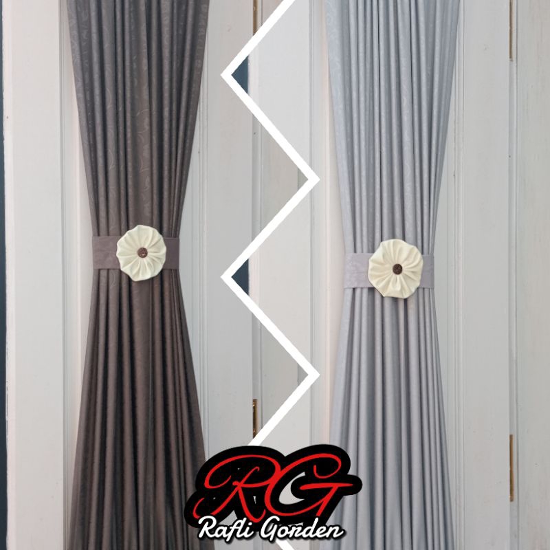 Gorden Kupu kupu/Gorden Jendela Minimalis Gorden Katun Embos