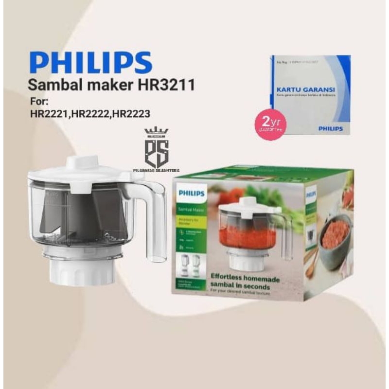 sambal maker PHILIPS blender sambal aksesoris blender philips HR 3211