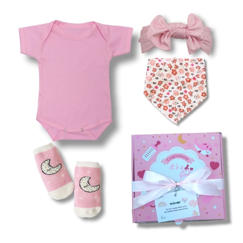 Hampers baby gift/ kado lahiran bayi perempuan/jumper set girl