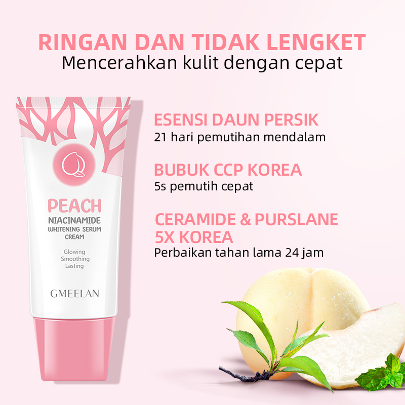 GMEELAN Peach Niacinamide Whitening Serum Cream