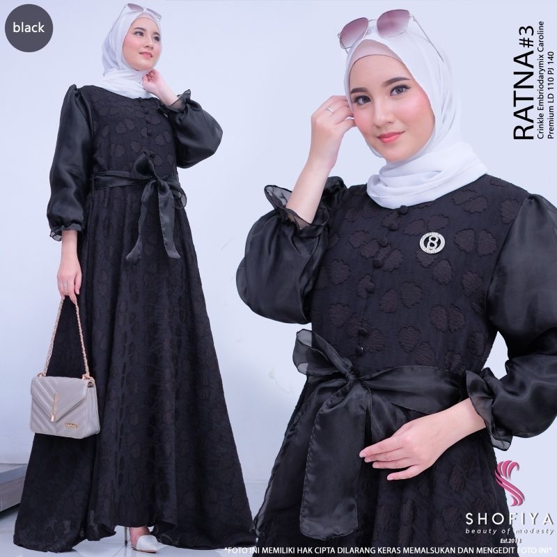 [BARU] RATNA 3 BY SHOFIYA DRESS BUSUI LD 110