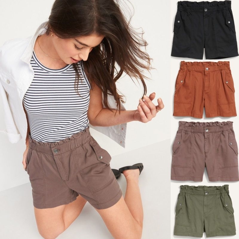 Old** button short pants