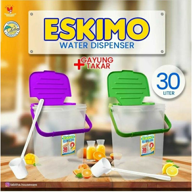Eskimo water dispenser/wadah es buah/aquarium es buah