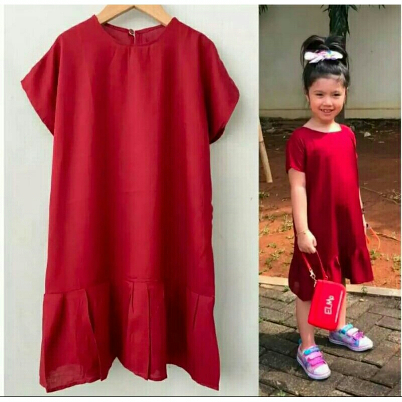 dress anak terbaru simple