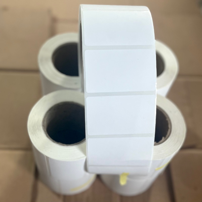 

label stiker thermal uk 50 mm x 30 mm , 5 x 3 , 500 pcs per roll ,timbangan thermal