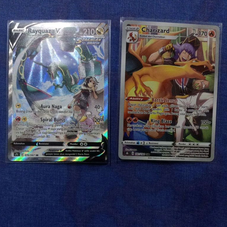RAYQUAZA V SR AA POKEMON TCG INDONESIA WAJIB BACA DESKRIPSI DAHULU SEBELUM MEMBELI