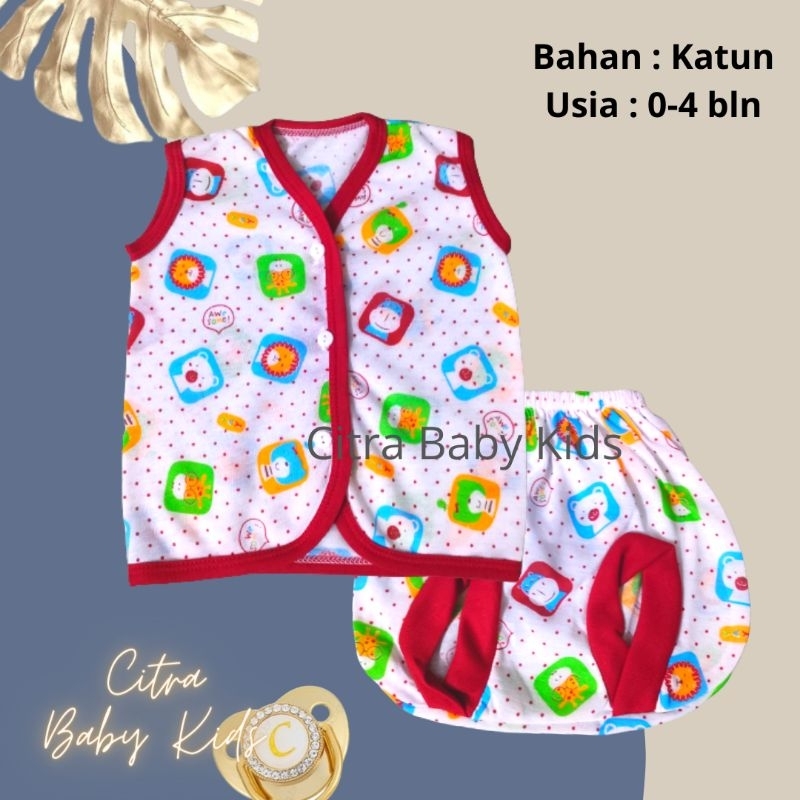 Setelan Baju Bayi Newborn Yukensi Setelan Bayi Tanpa Lengan Setelan Lengan Kutung Baju Bayi Baru Lahir Katun