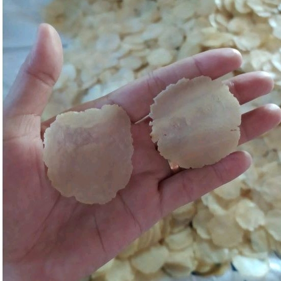 

1Kg Emping melinjo original super tipis/asli limpung/ setengah kering/kualitas exsport