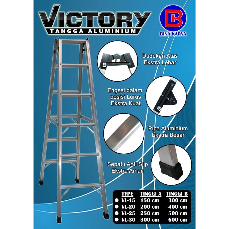 tangga bina karya victory alumunium tebal