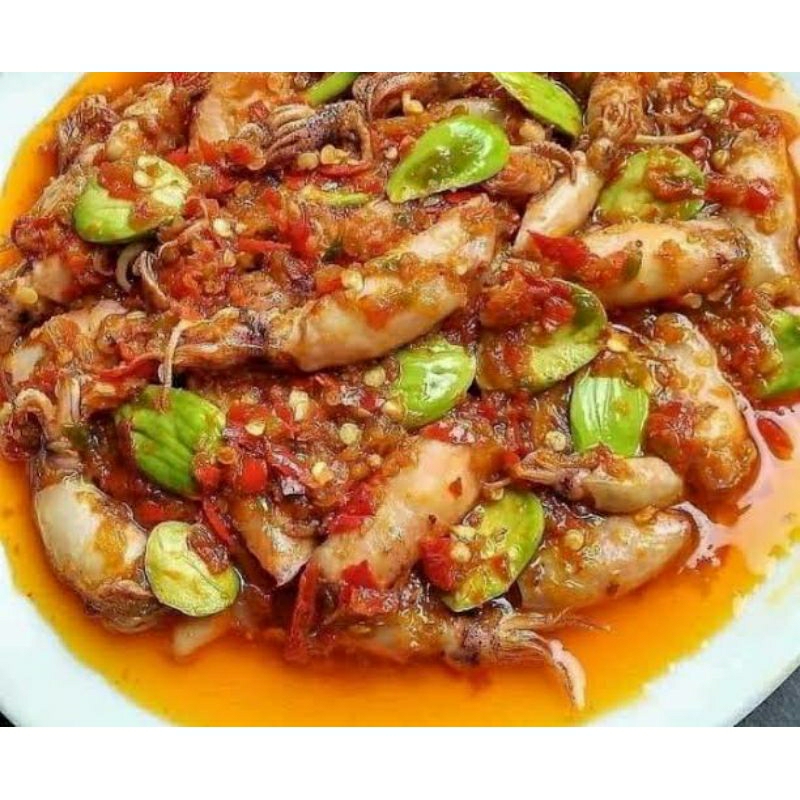 

sambal cumi pete 150gram beli 5 gratis 1